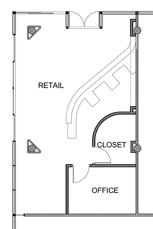 Illustrated to the right is the finished floor plan. The