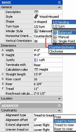 User's Guide: Creating a U-Shaped Stair with User-Specified Settings