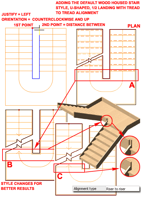 User's Guide: Creating a U-Shaped Stair with User-Specified Settings