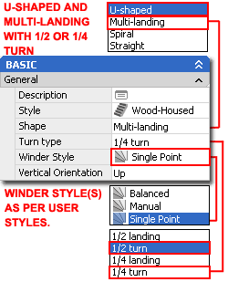 User's Guide: Creating a U-Shaped Stair with User-Specified Settings