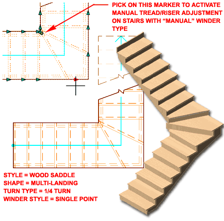 User's Guide: Creating a U-Shaped Stair with User-Specified Settings