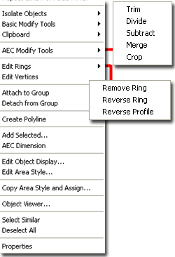 Context Menu for Architectural Desktop 2005