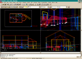 This is a test of Whip 3.1 and Autodesk's Architectural Desktop R1 Objects in Paperspace...notice that everything comes through except the 3D view...this is still a good improvement over what you will see in our tests below with Whip 3.0